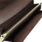 LOUIS VUITTON Long Wallet Purse N61734 Damier canvas Brown Portefeuille Sala (formerly)