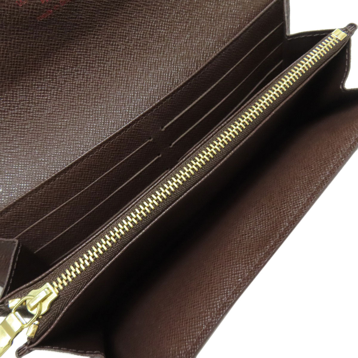LOUIS VUITTON Long Wallet Purse N61734 Damier canvas Brown Portefeuille Sala (formerly)