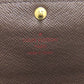 LOUIS VUITTON Long Wallet Purse N61734 Damier canvas Brown Portefeuille Sala (formerly)