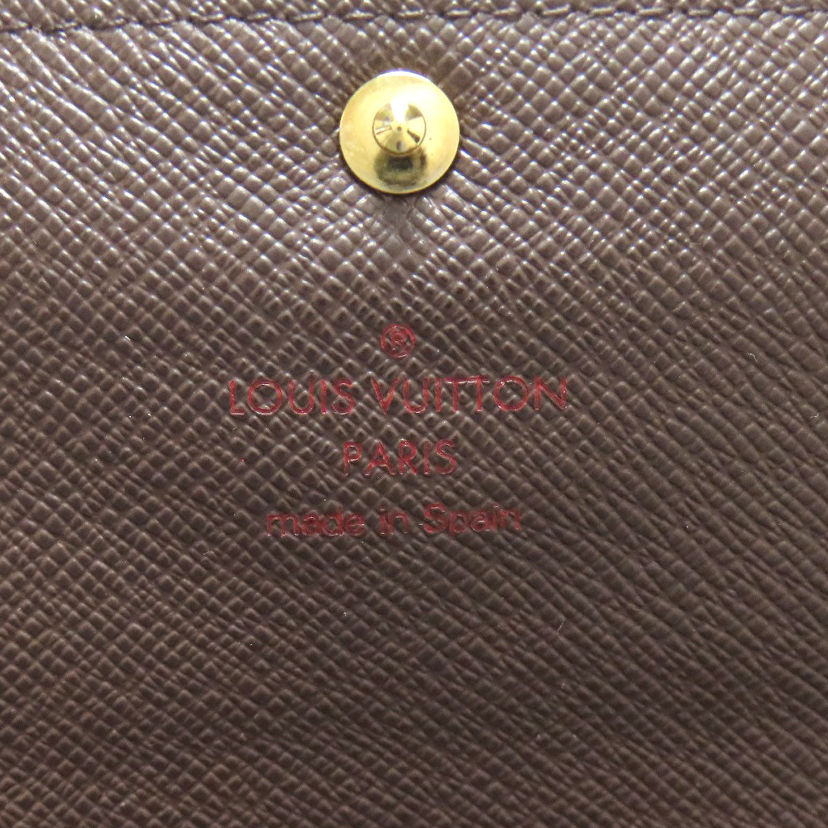 LOUIS VUITTON Long Wallet Purse N61734 Damier canvas Brown Portefeuille Sala (formerly)