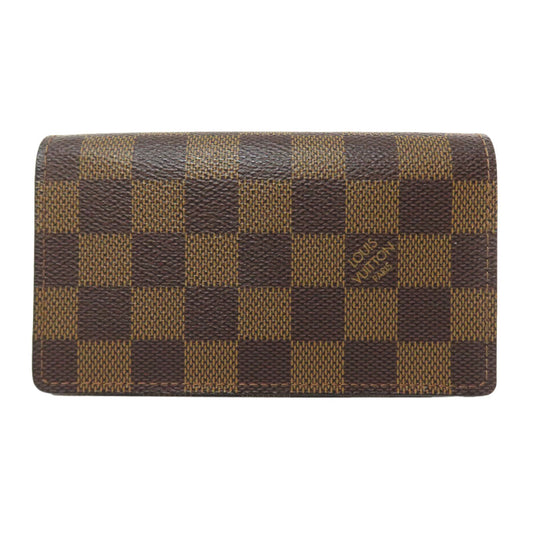 LOUIS VUITTON Bifold Wallet N61736 Damier canvas Brown Portefeuille Tresol