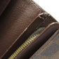 LOUIS VUITTON Bifold Wallet N61736 Damier canvas Brown Portefeuille Tresol