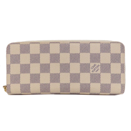 LOUIS VUITTON Long Wallet Purse N61264 Damier canvas white Portefeuille Clemence