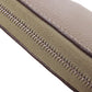 CELINE Long Wallet Purse Calfskin gray logo