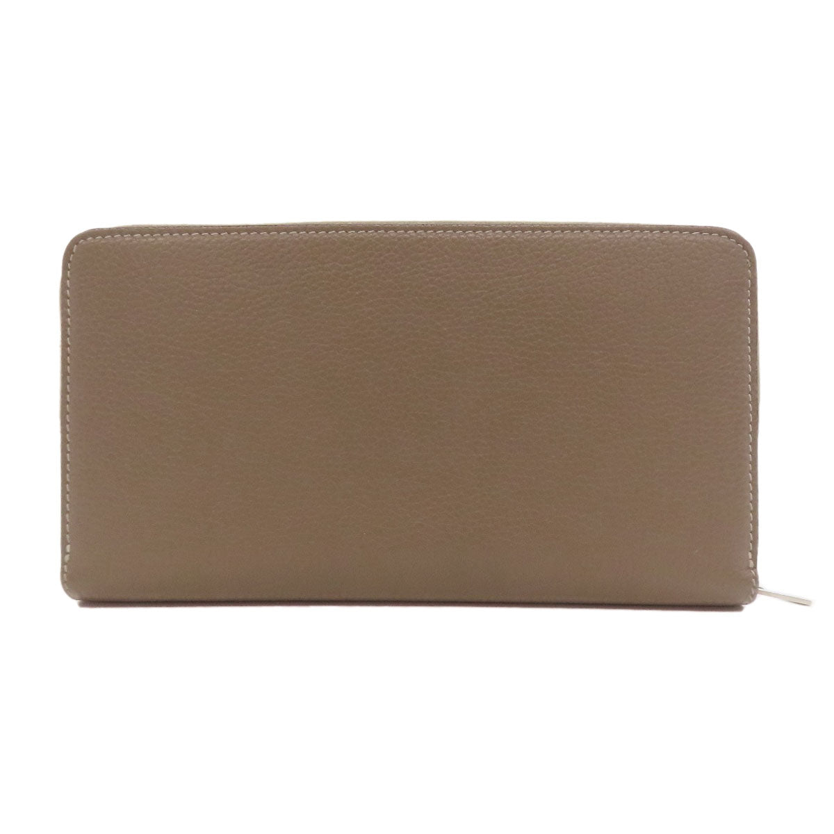 CELINE Long Wallet Purse Calfskin gray logo