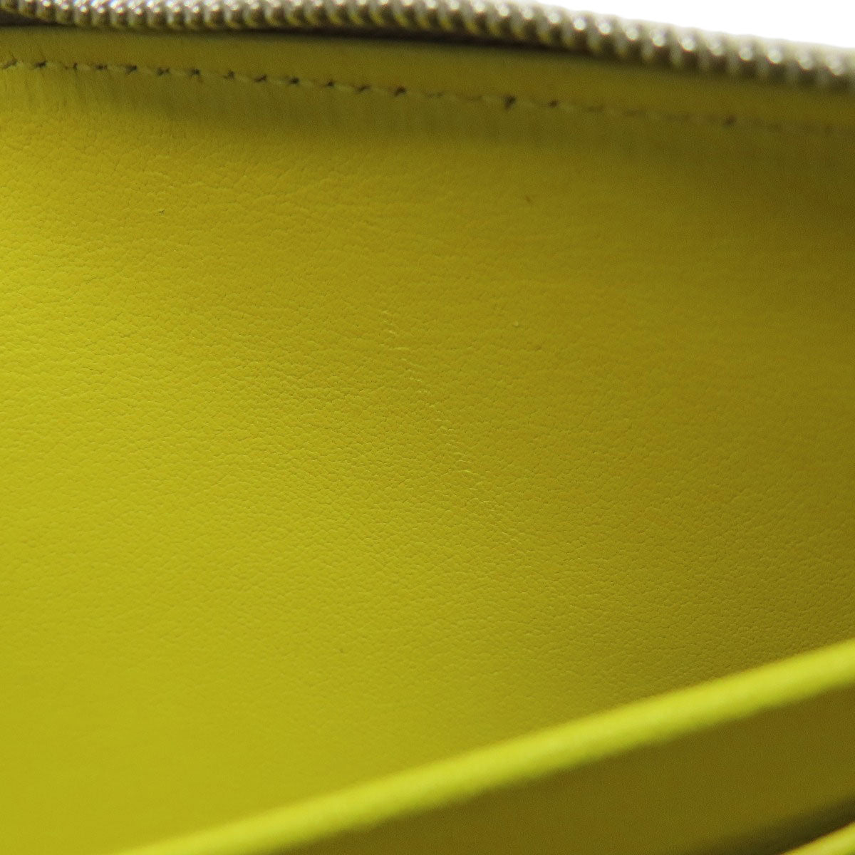CELINE Long Wallet Purse Calfskin gray logo
