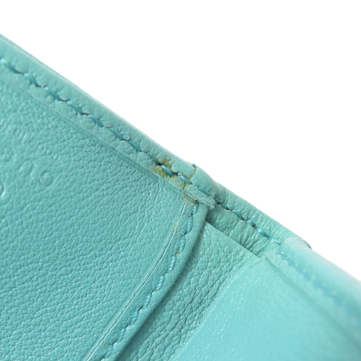GUCCI Bifold Wallet 658633 Calfskin blue Diana Bamboo Compact Wallet