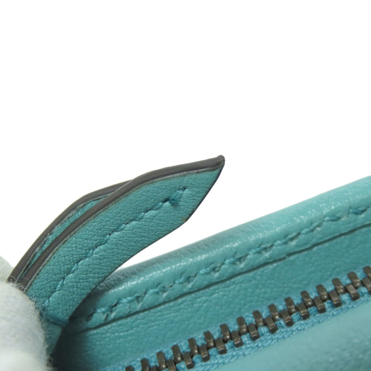 GUCCI Bifold Wallet 658633 Calfskin blue Diana Bamboo Compact Wallet