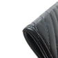 CHANEL Bifold Wallet Calfskin black COCO Mark Vstitch SilverMetal
