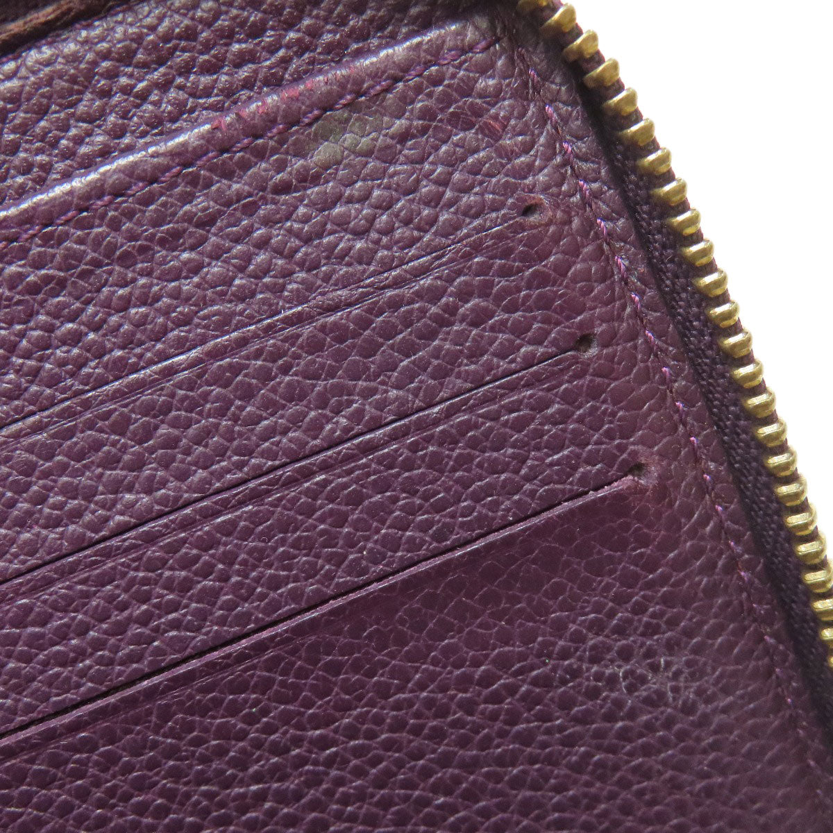 LOUIS VUITTON Long Wallet Purse M60359 Ann Platt purple Portefeuille / Wallet Ron