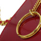CHANEL Accessory pouch enamel Red COCO Mark ChainShoulder