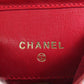 CHANEL Accessory pouch enamel Red COCO Mark ChainShoulder