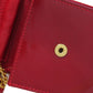 CHANEL Accessory pouch enamel Red COCO Mark ChainShoulder