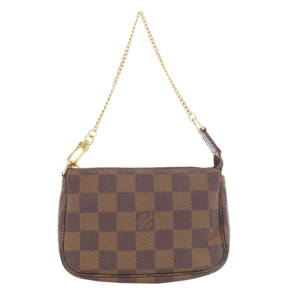 LOUIS VUITTON Accessory pouch N58009 Damier canvas Brown Mini Pochette Accessoires