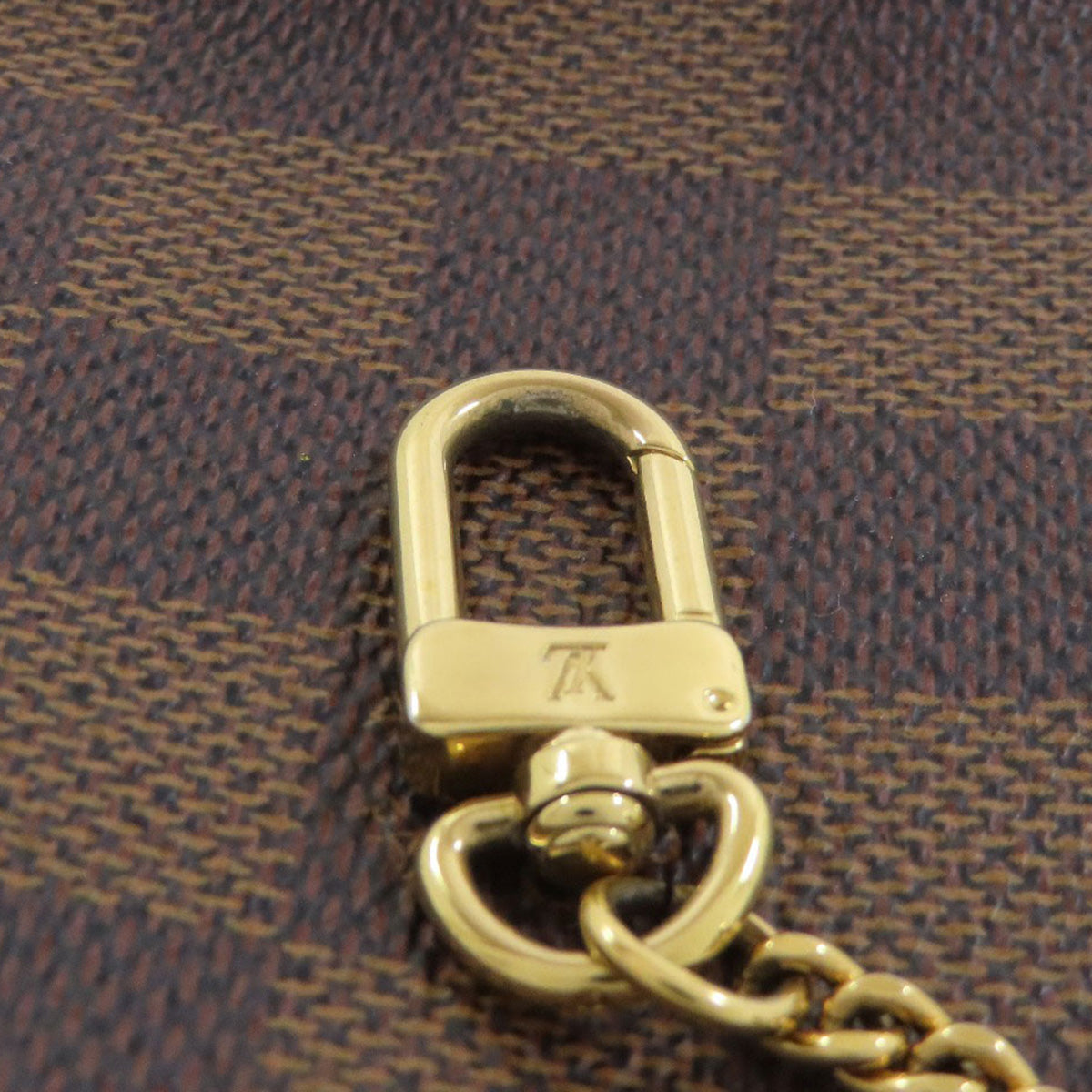 LOUIS VUITTON Accessory pouch N58009 Damier canvas Brown Mini Pochette Accessoires