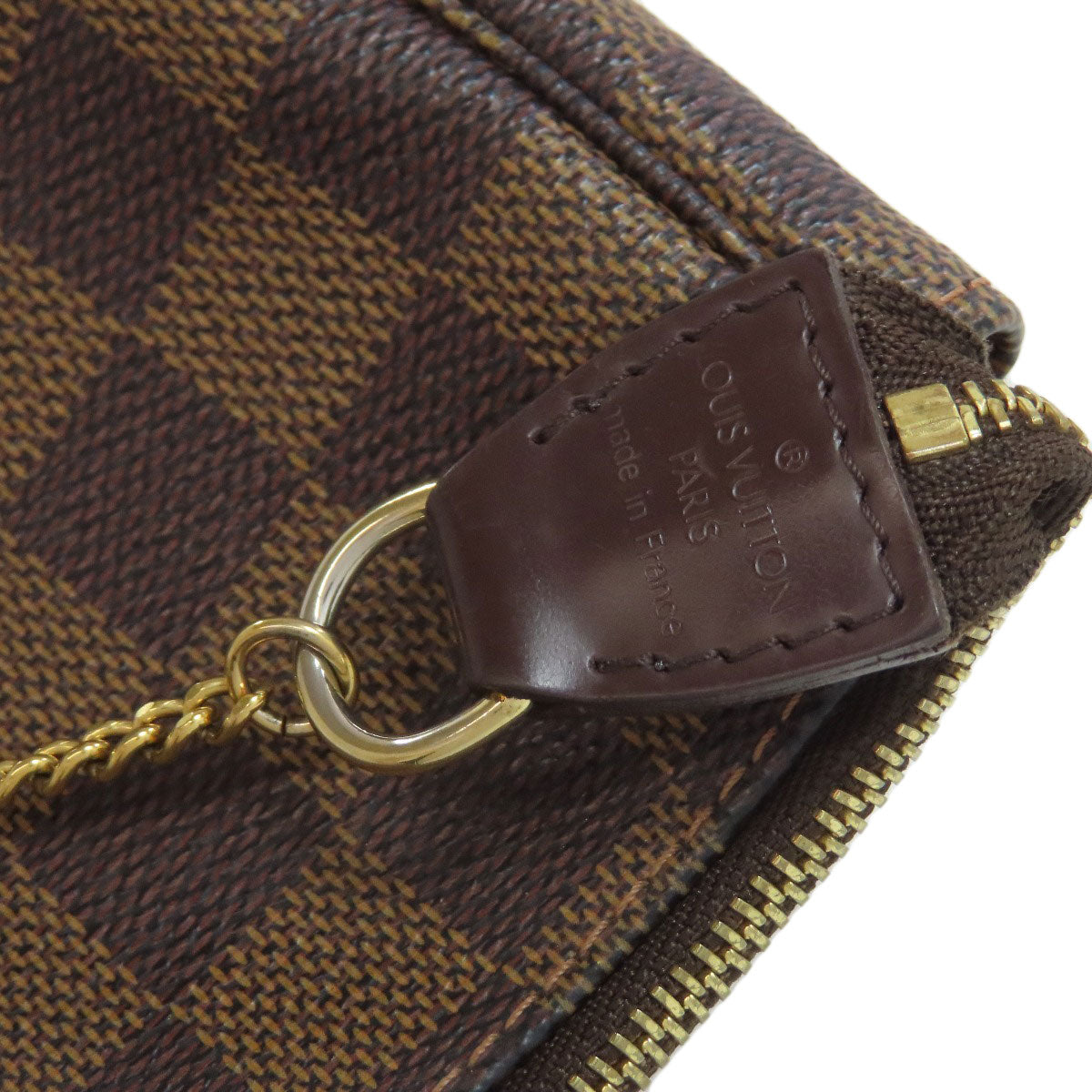 LOUIS VUITTON Accessory pouch N58009 Damier canvas Brown Mini Pochette Accessoires