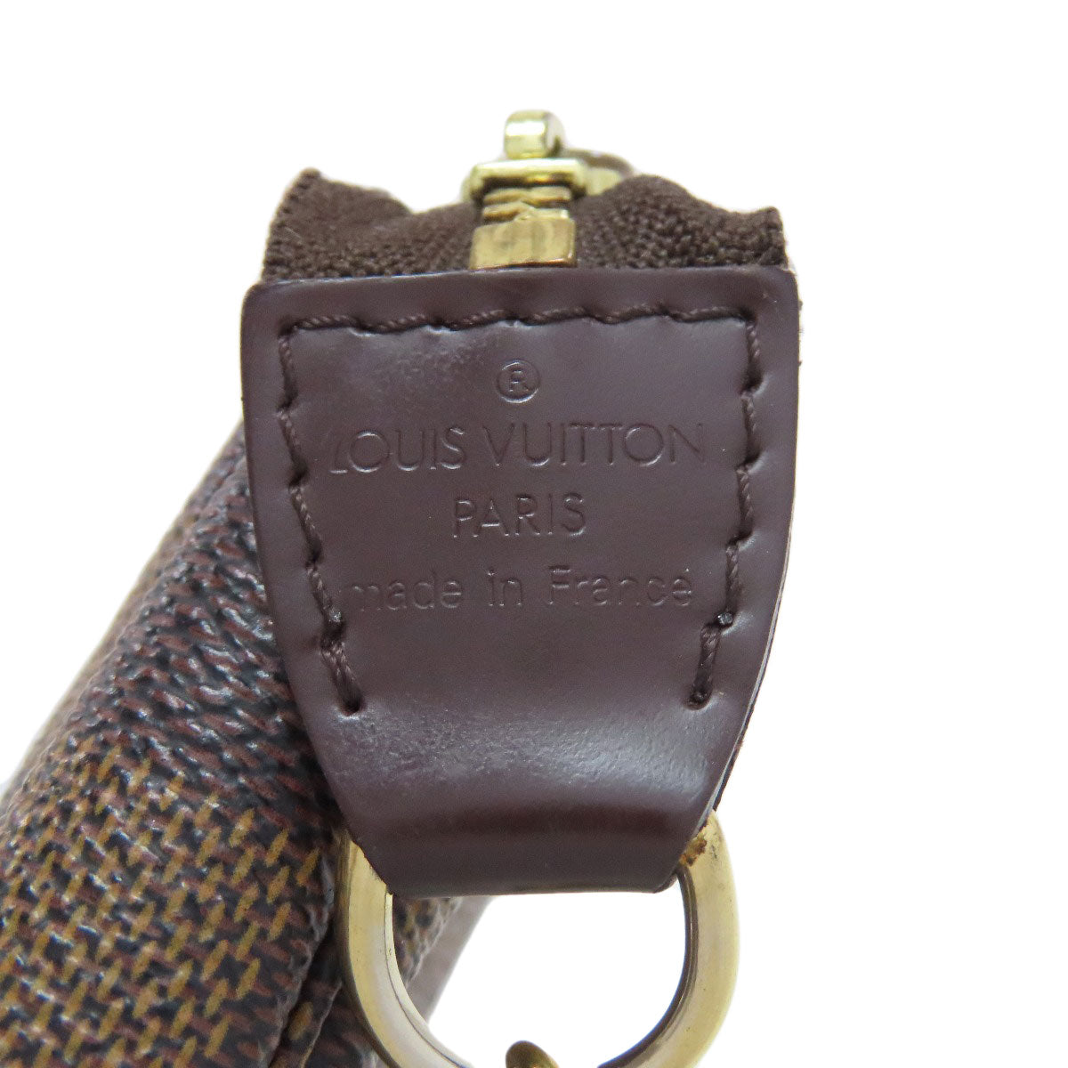 LOUIS VUITTON Accessory pouch N58009 Damier canvas Brown Mini Pochette Accessoires