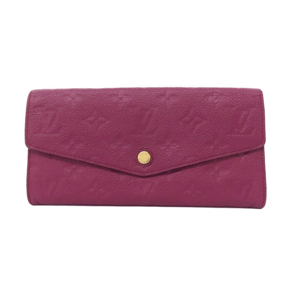 LOUIS VUITTON Long Wallet Purse M60341 Ann Platt purple Portefeuille Curie