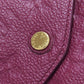 LOUIS VUITTON Long Wallet Purse M60341 Ann Platt purple Portefeuille Curie