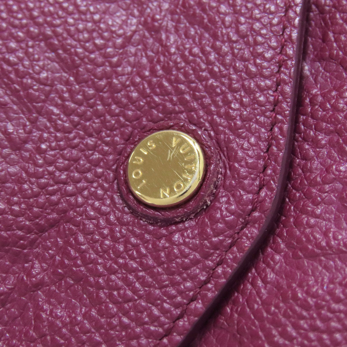 LOUIS VUITTON Long Wallet Purse M60341 Ann Platt purple Portefeuille Curie