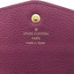 LOUIS VUITTON Long Wallet Purse M60341 Ann Platt purple Portefeuille Curie