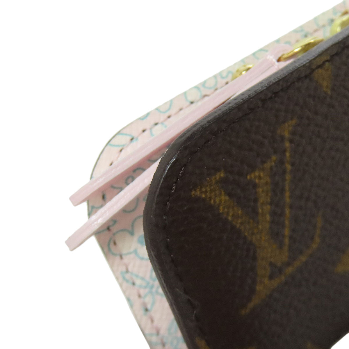 LOUIS VUITTON Bifold Wallet M60229 Monogram canvas Brown Porto Monnaie Insolite Fleuri
