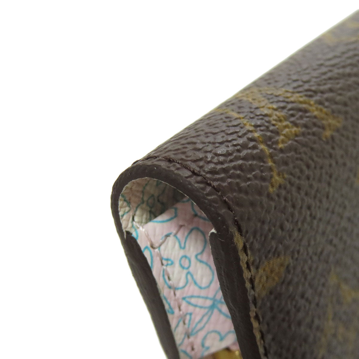LOUIS VUITTON Bifold Wallet M60229 Monogram canvas Brown Porto Monnaie Insolite Fleuri