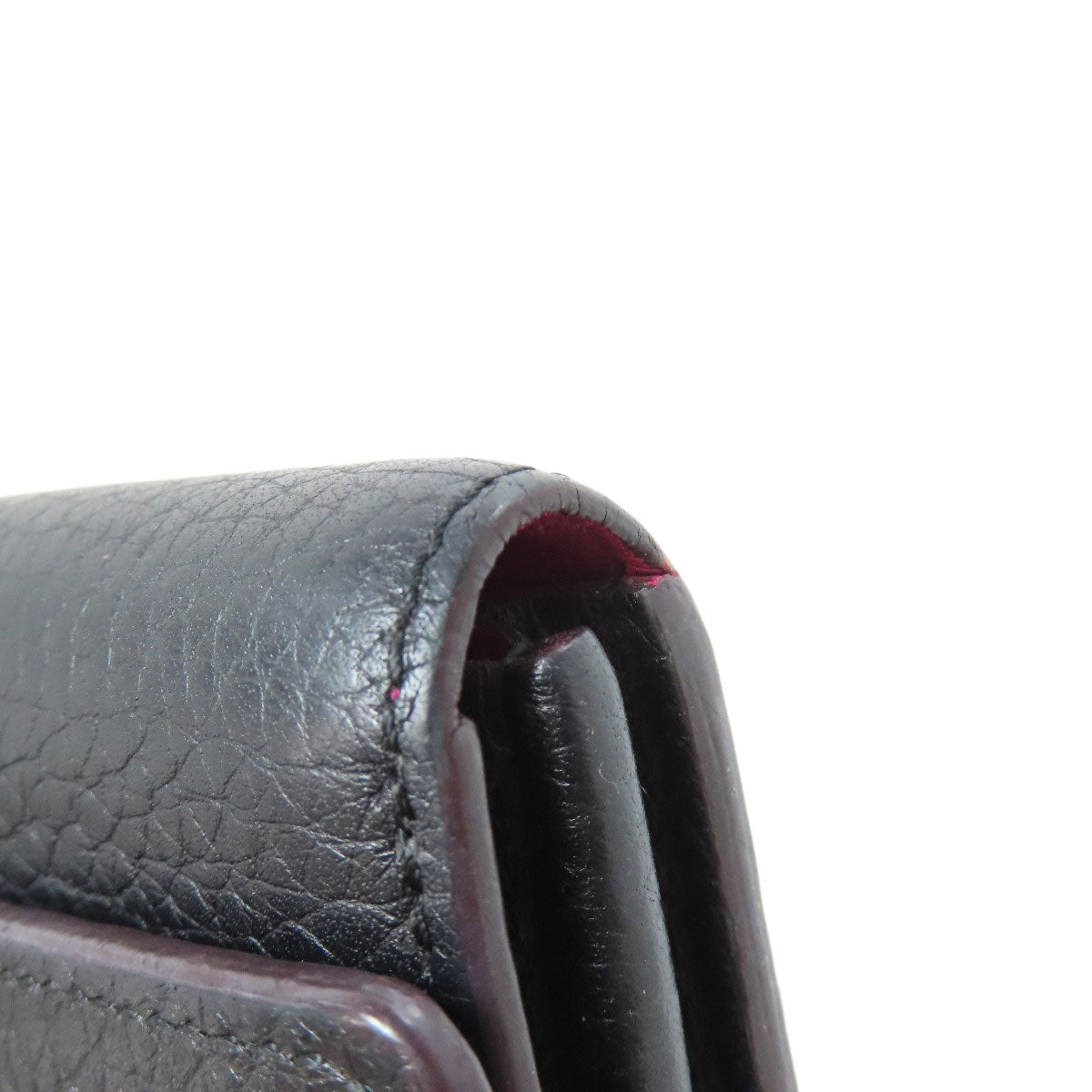 LOUIS VUITTON Long Wallet Purse M61248 Taurillon Clemence black Portefeuille Capsine
