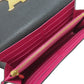 LOUIS VUITTON Long Wallet Purse M61248 Taurillon Clemence black Portefeuille Capsine