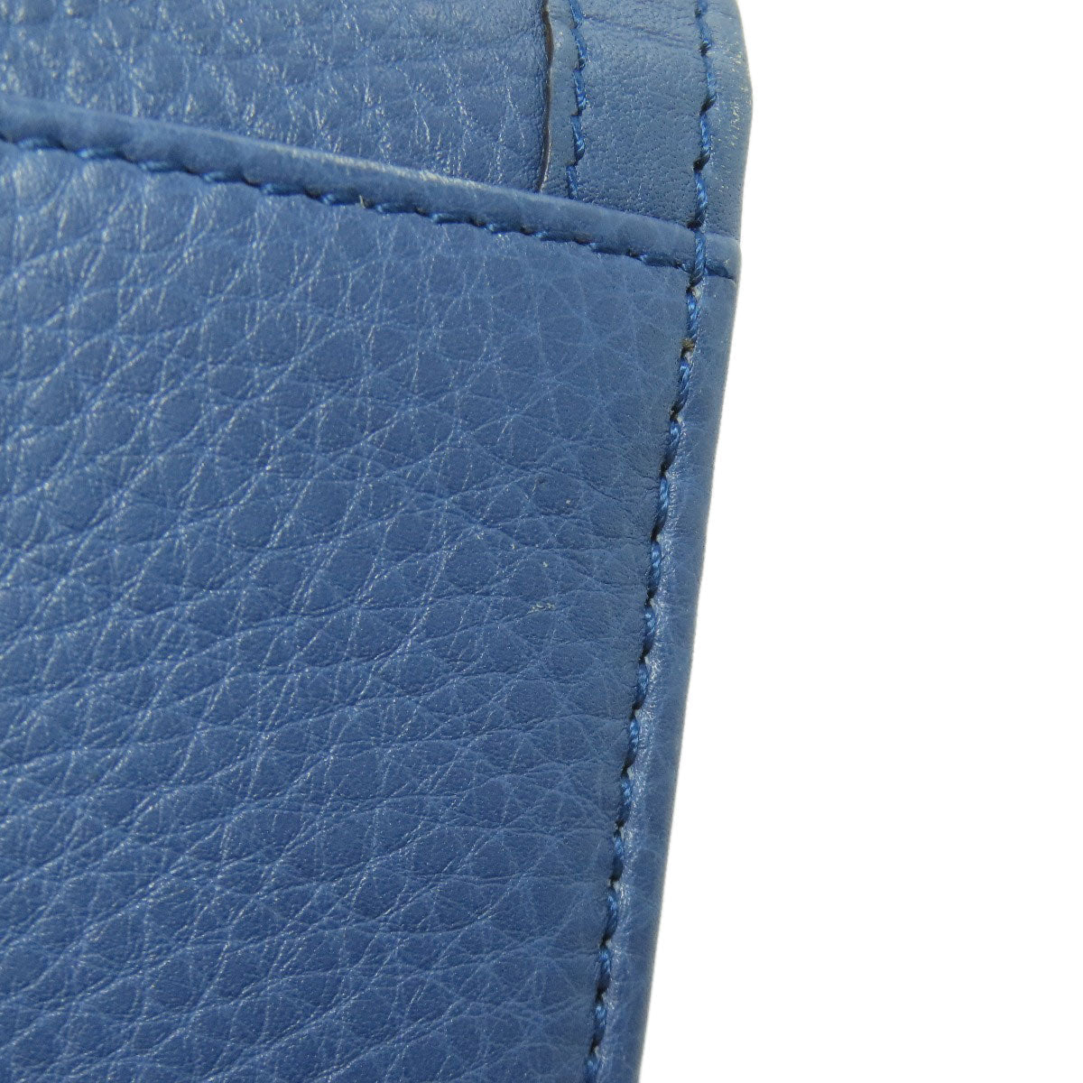 GUCCI Bifold Wallet 257017 Calfskin blue Bamboo