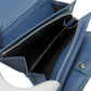 GUCCI Bifold Wallet 257017 Calfskin blue Bamboo
