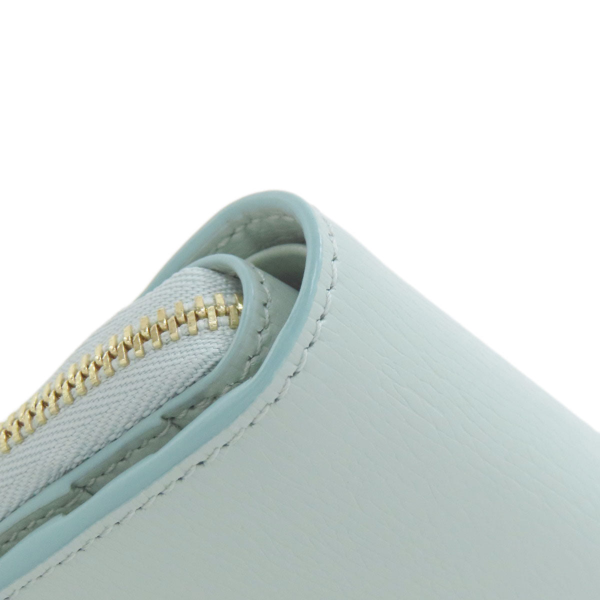 GUCCI Bifold Wallet 772639 Calfskin blue Script Mini Wallet