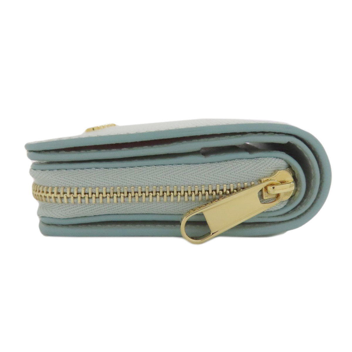 GUCCI Bifold Wallet 772639 Calfskin blue Script Mini Wallet