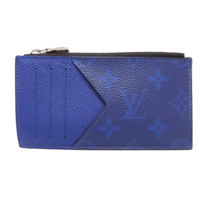 LOUIS VUITTON Coin case M30270 Taigalama blue Coin card holder