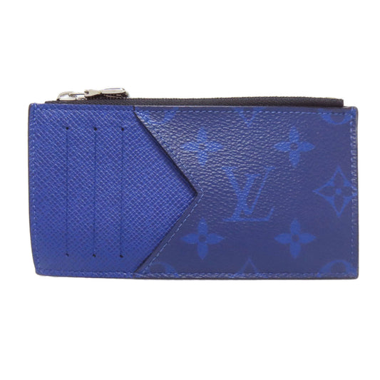 LOUIS VUITTON Coin case M30270 Taigalama blue Coin card holder