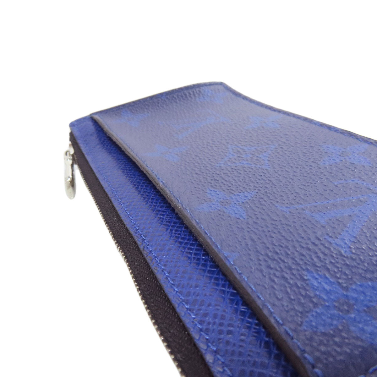 LOUIS VUITTON Coin case M30270 Taigalama blue Coin card holder