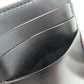 CELINE Coin case leather black Triomphe