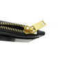 CELINE Coin case leather black Triomphe