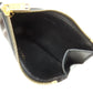 CELINE Coin case leather black Triomphe