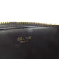 CELINE Coin case leather black Triomphe