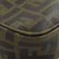 FENDI Shoulder Bag PVC Brown Zucca Pattern