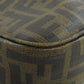 FENDI Shoulder Bag PVC Brown Zucca Pattern