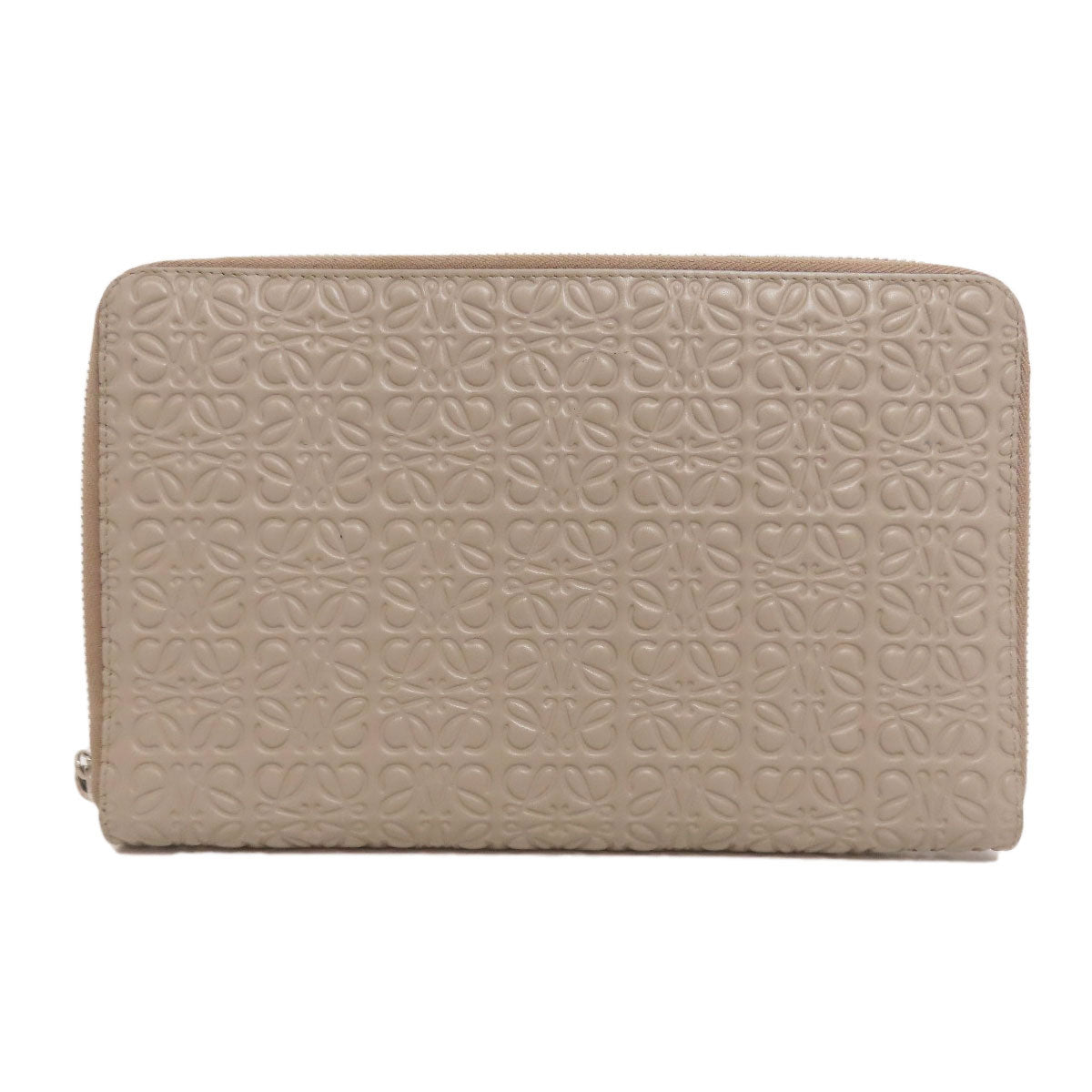 LOEWE Accessory pouch Calfskin gray Anagram Organizer