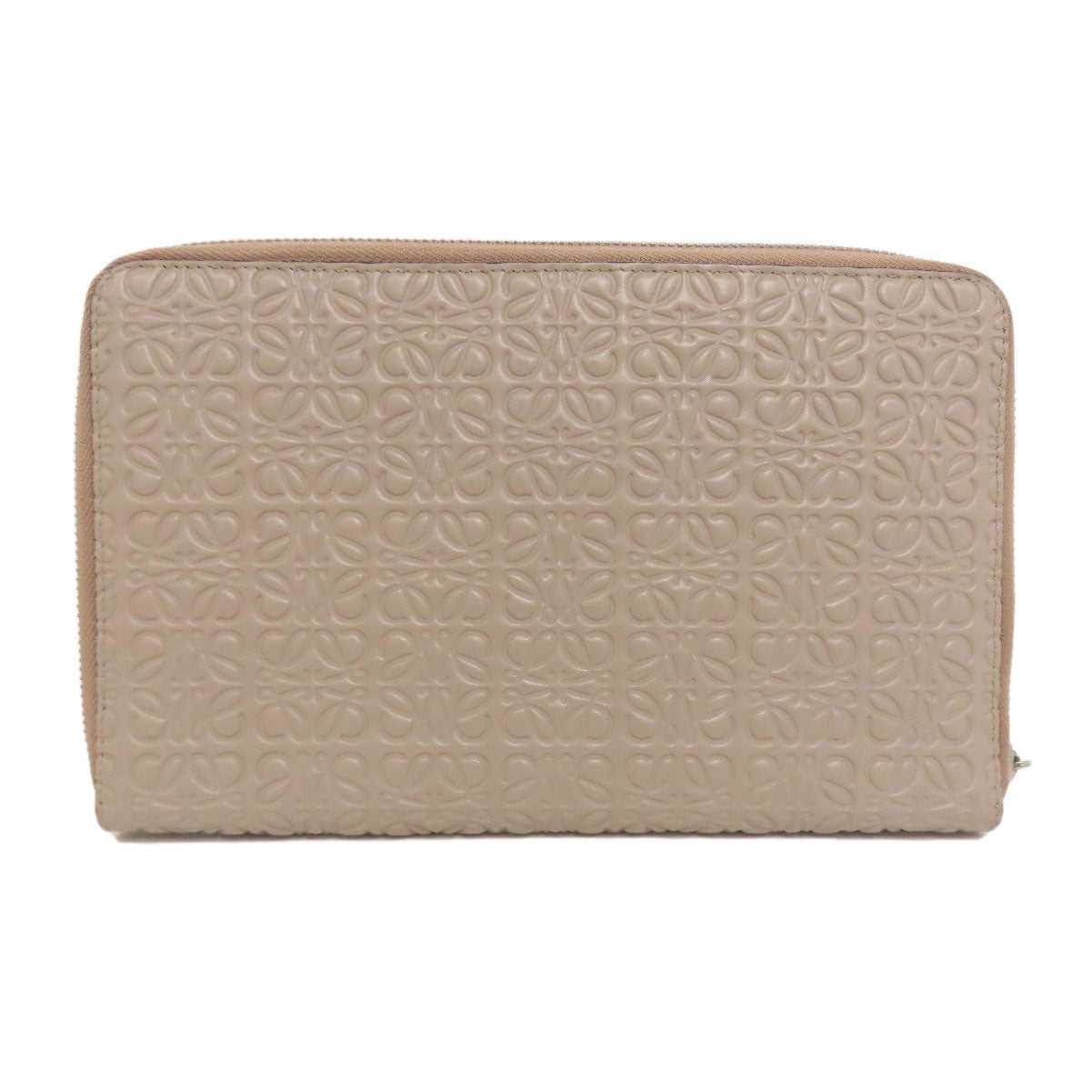 LOEWE Accessory pouch Calfskin gray Anagram Organizer