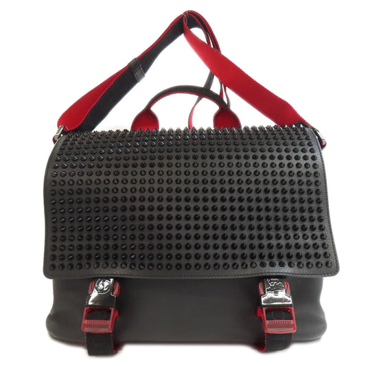 Christian Louboutin Tote Bag leather black Panettone 2WAY