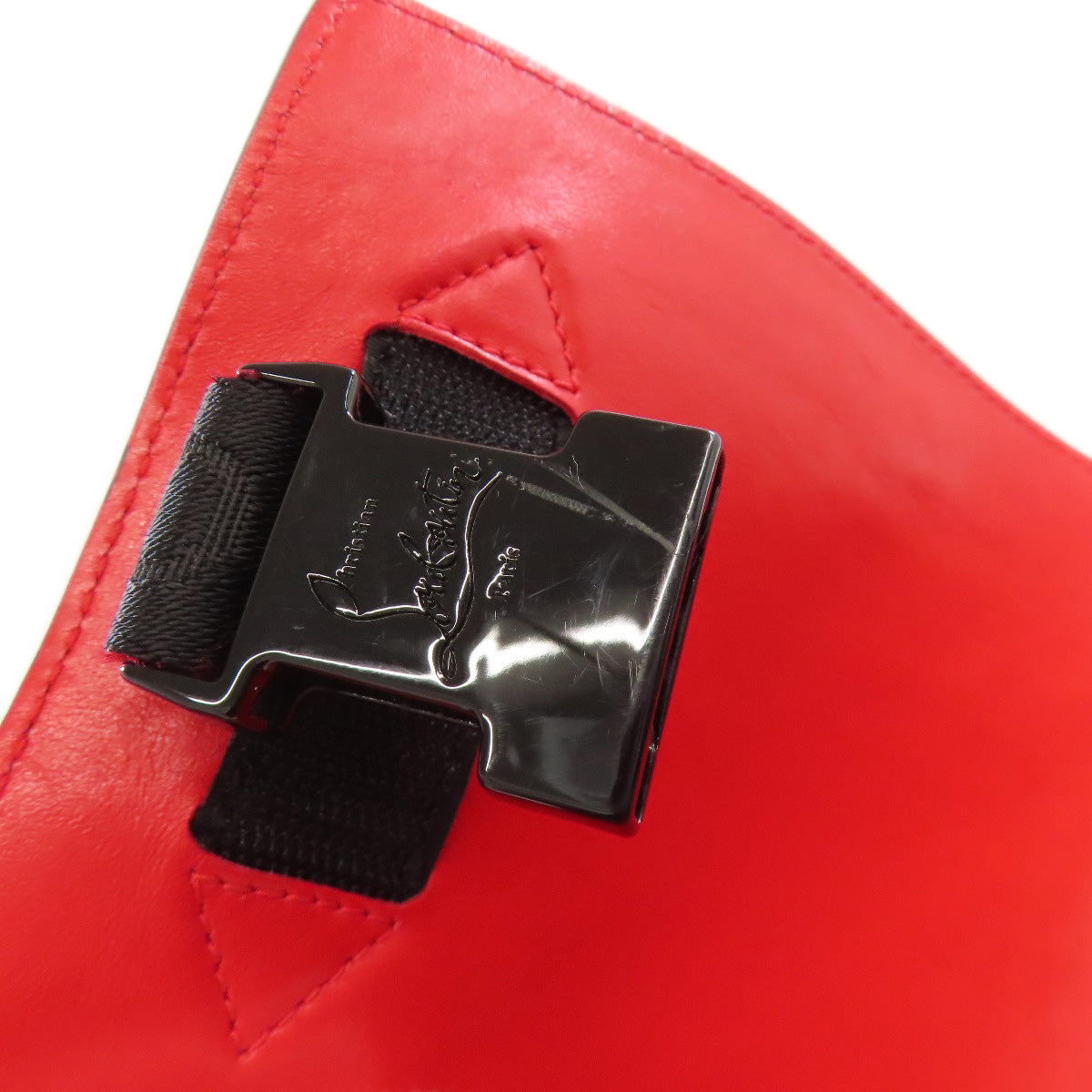 Christian Louboutin Tote Bag leather black Panettone 2WAY