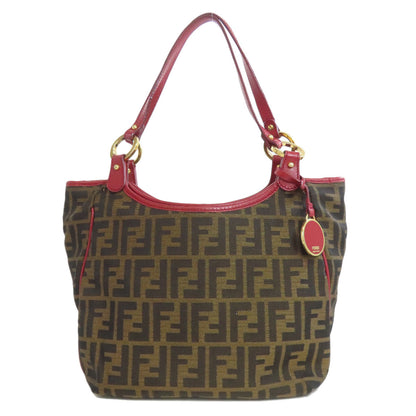 FENDI Tote Bag canvas Brown Zucca Pattern