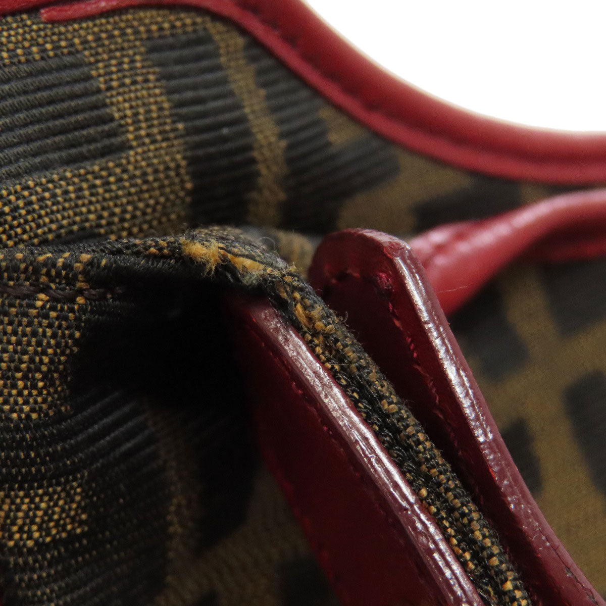 FENDI Tote Bag canvas Brown Zucca Pattern