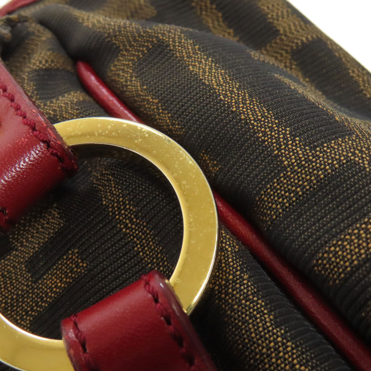 FENDI Tote Bag canvas Brown Zucca Pattern