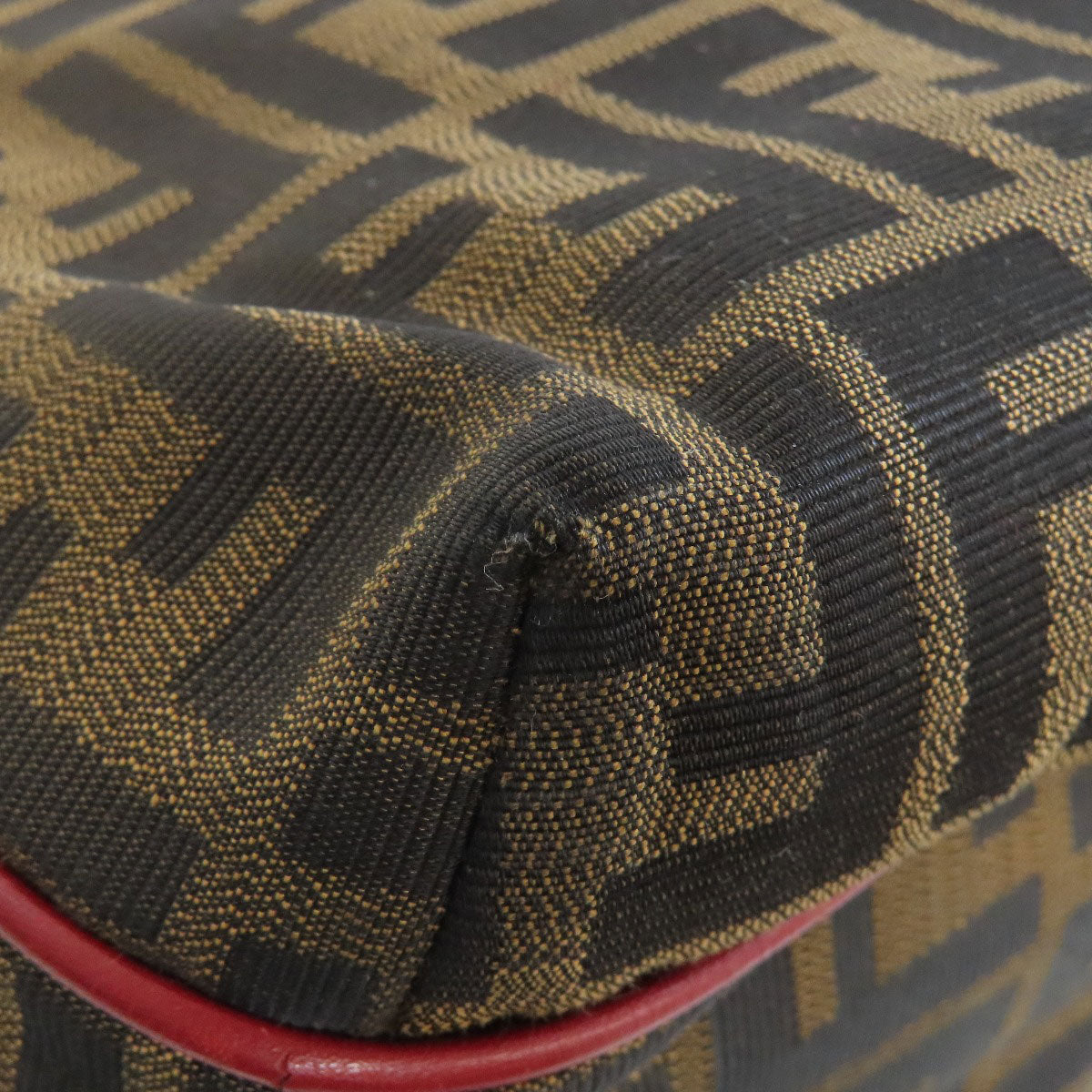 FENDI Tote Bag canvas Brown Zucca Pattern